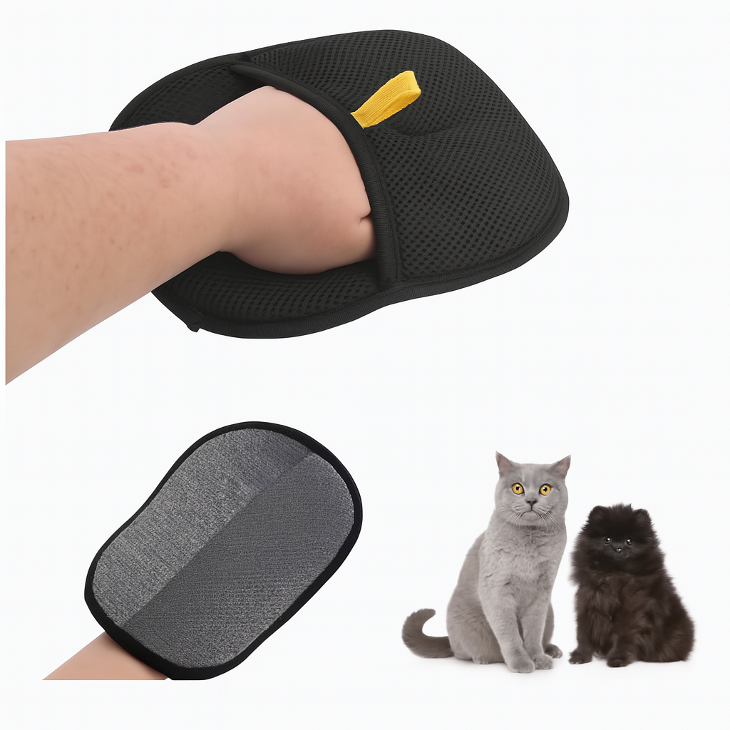 Reusable Pet Grooming Gloves – Fur & Hair Remover