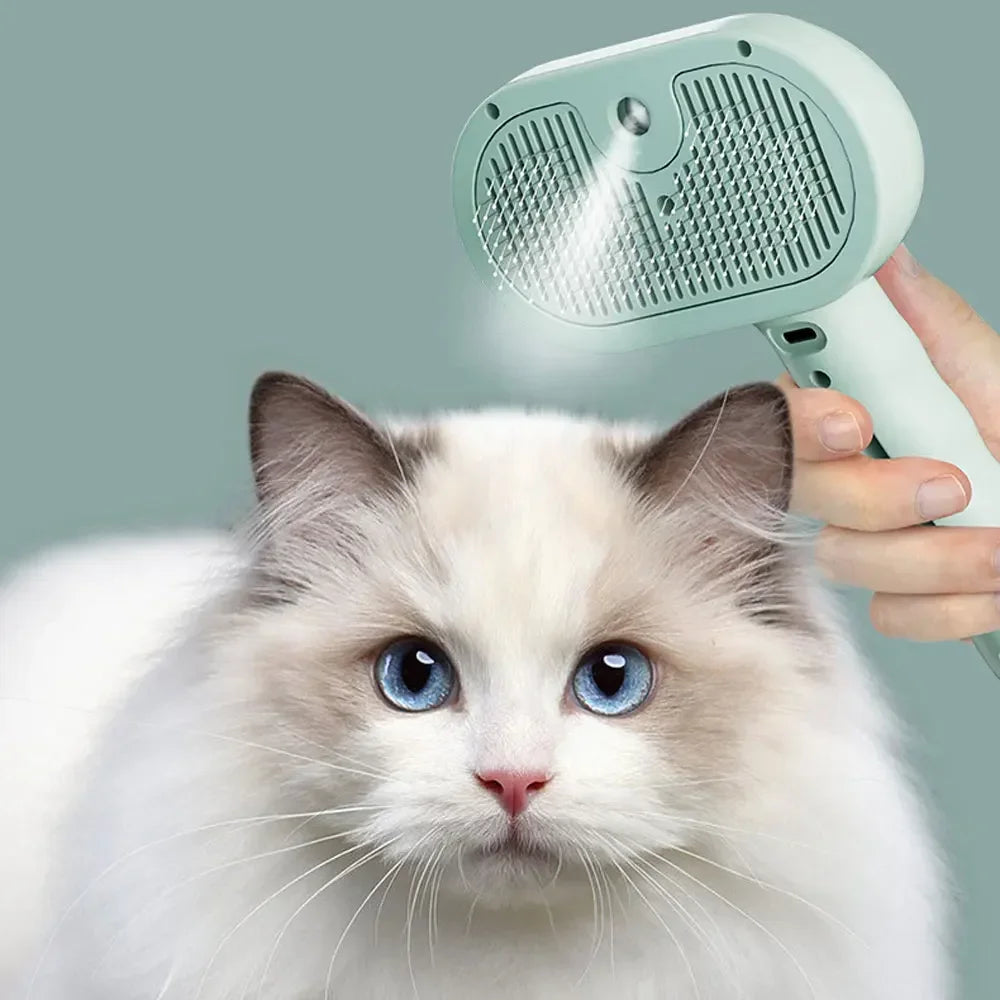 2-in-1 Pet Spray & Hair Comb – Dematting & Grooming Brush for Cats & Dogs