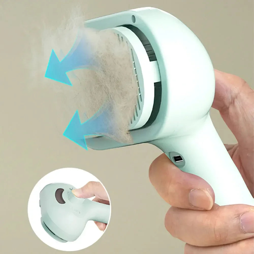 2-in-1 Pet Spray & Hair Comb – Dematting & Grooming Brush for Cats & Dogs