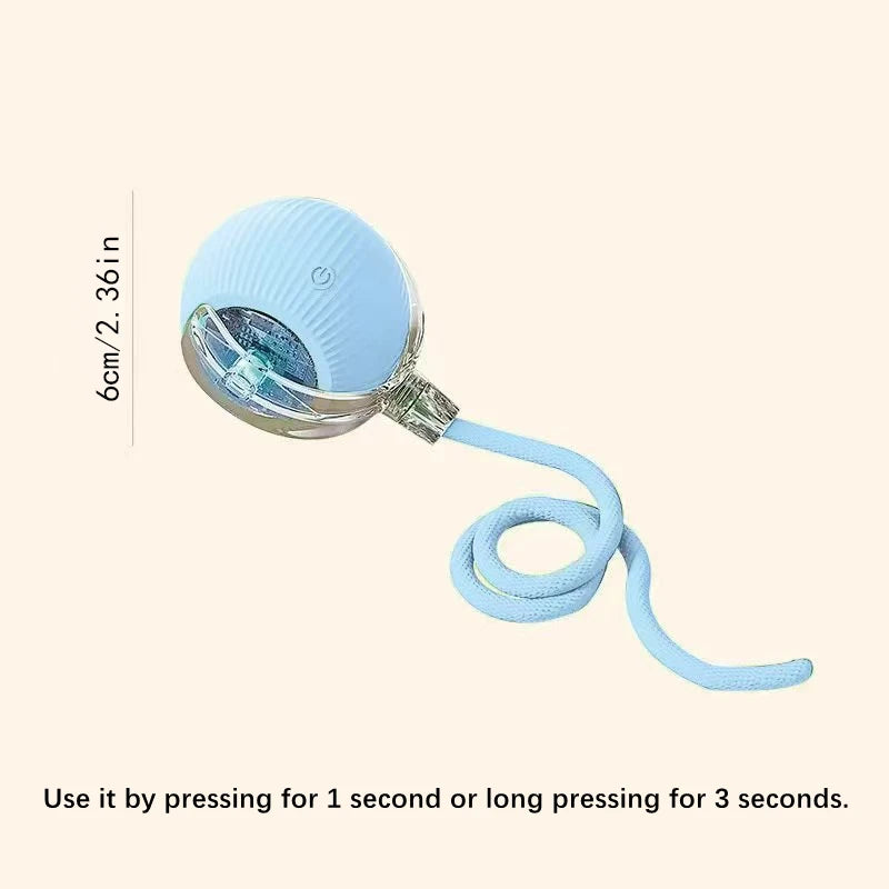 Smart Interactive Pet Ball – USB Rechargeable Bouncing Toy for Dogs & Cats