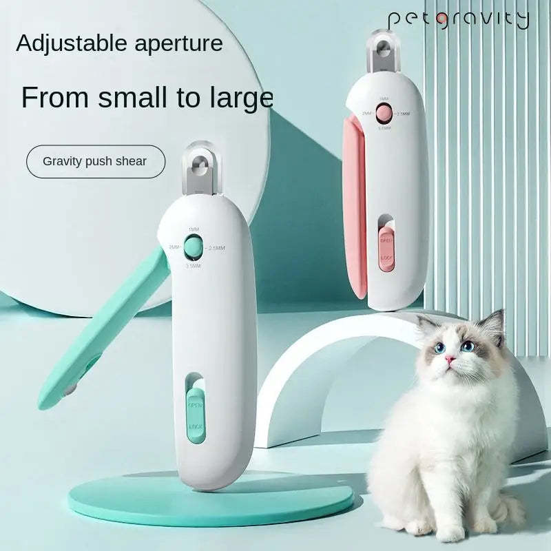 Adjustable Pet Nail Trimmer – Professional Cat & Dog Clippers for Small to Large Breeds