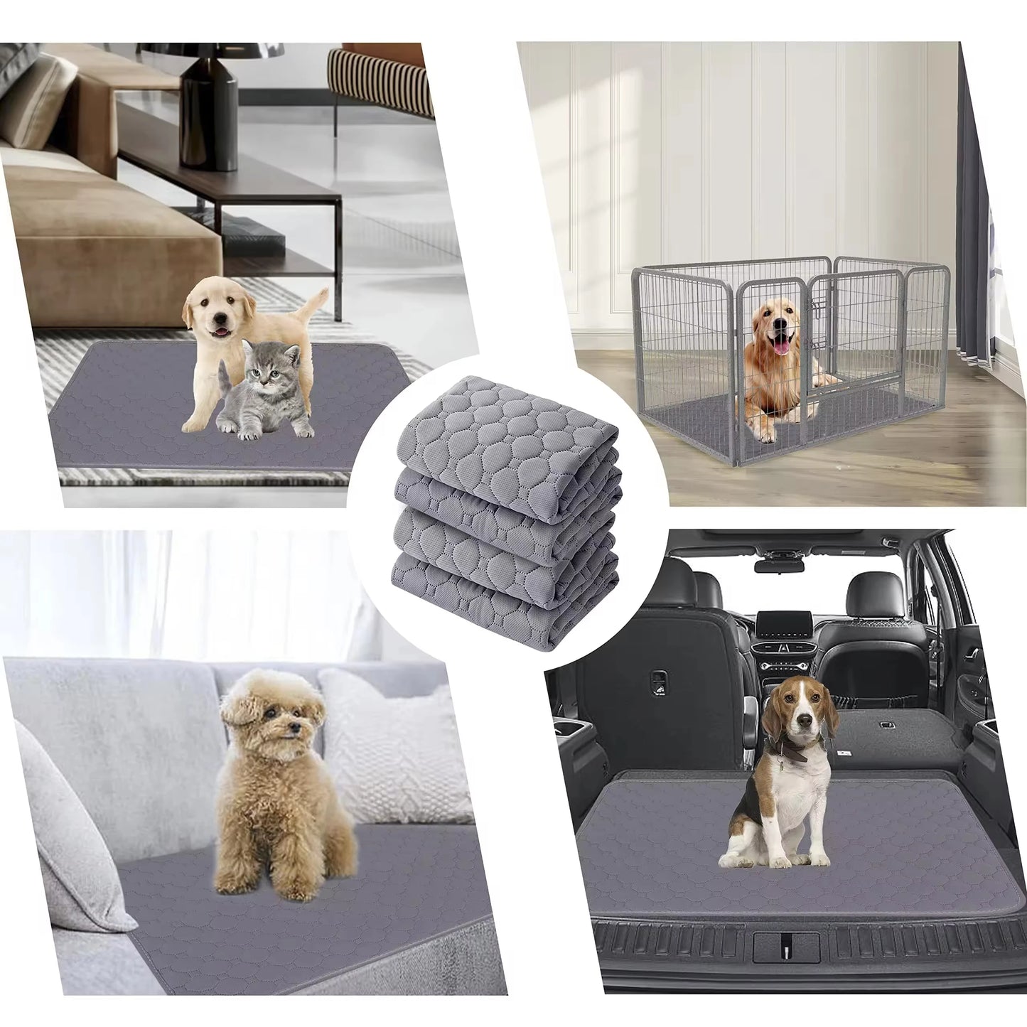 Reusable Dog Urine Pad β Washable, Anti-Slip Puppy Training & Bed Protector