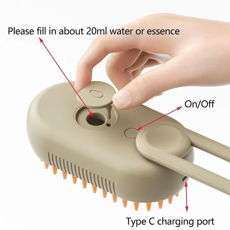 2-in-1 Pet Spray & Hair Comb – Dematting & Grooming Brush for Cats & Dogs