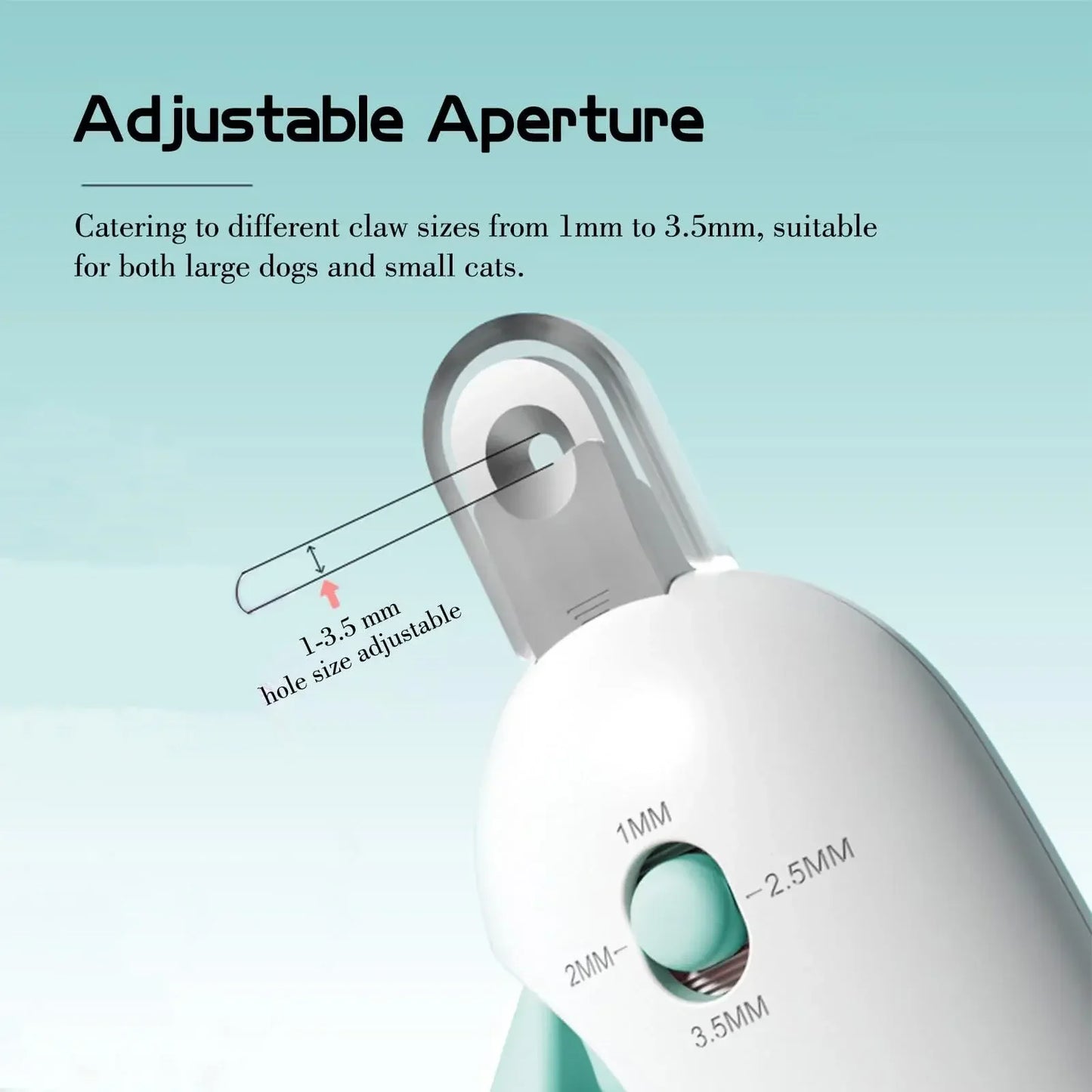 Adjustable Pet Nail Trimmer – Professional Cat & Dog Clippers for Small to Large Breeds