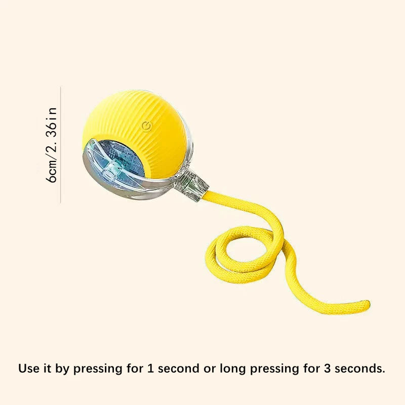 Smart Interactive Pet Ball – USB Rechargeable Bouncing Toy for Dogs & Cats