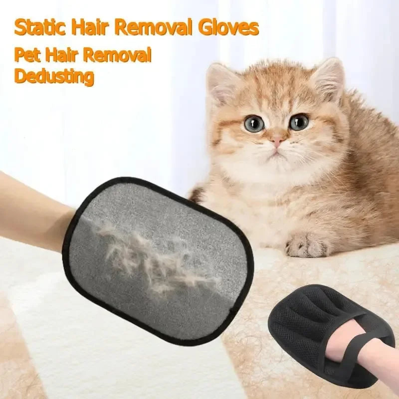 Reusable Pet Grooming Gloves – Fur & Hair Remover