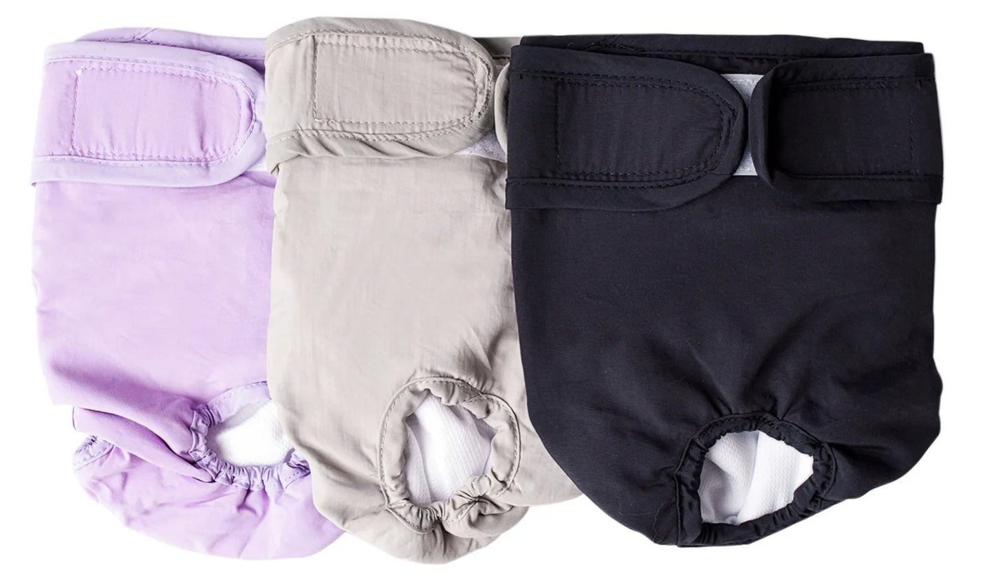 Reusable Dog Diapers for Female Dogs – Adjustable, High Absorbent Pet Nappies & Panties for All Sizes