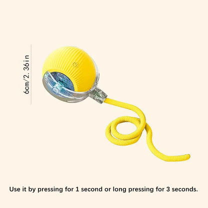 Smart Interactive Pet Ball – USB Rechargeable Bouncing Toy for Dogs & Cats